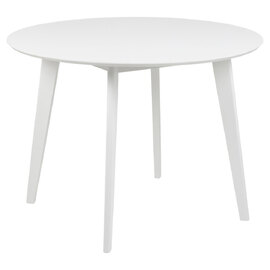 Reims Wooden Round Dining Table In White