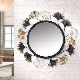 Renvor Metal Round Mirror in Multicolour