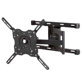 Renzo 65" Metal Swivel Wall TV Bracket with Bubble Level in Black
