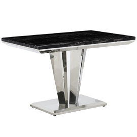 Richmond Marble Rectangular Dining Table In Black