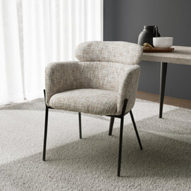 Rivington Fabric Accent Chair in Light Toffee