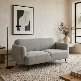 Rosedale Fabric 2 Seater Sofa in Dove Grey