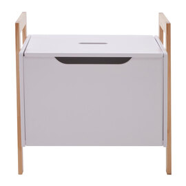 Rosta Wooden Storage Cabinet In White And Natural
