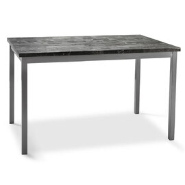 Ruston Small High Gloss Dining Table In Grey Marble Effect