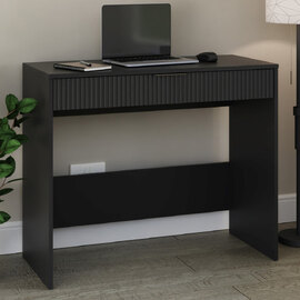 Rutland Wooden Laptop Desk With 1 Drawer In Black