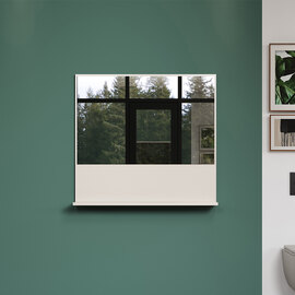 Salem Wooden Bathroom Wall Mirror in Cashmere