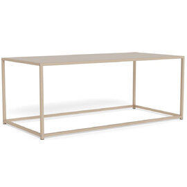 Salvo Melamine Rectangular Coffee Table With Steel Base - Grey