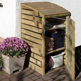 Sandiacre Wooden Garden Box Storage Bin In Natural