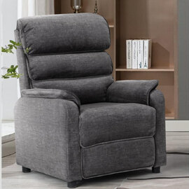 Sanur Fabric 1 Seater Sofa In Grey