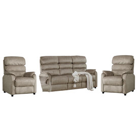 Sanur Fabric 3+1+1 Seater Sofa Set In Taupe
