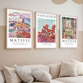 Sapphira Wooden 30x40cm Modern Masters Art Frame Set of 3 in Multicolour