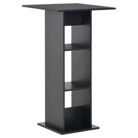 Sasha Square Wooden Bar Table In Black