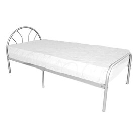 Satoko Metal Single Bed In Silver