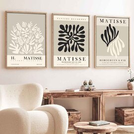Satori Wooden 30x40cm Parisian Studio Art of Frame Set of 3 in Multicolour
