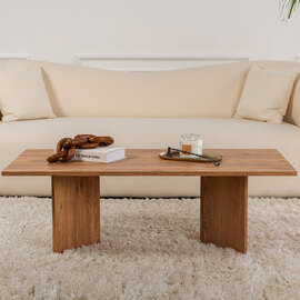 Savella Rectangular Wooden Coffee Table in Atlantic Pine