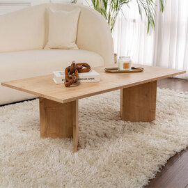Savella Rectangular Wooden Coffee Table in Sapphire Oak