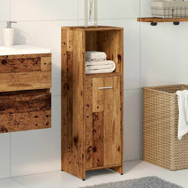 Sayreville Wooden Bathroom Cabinet With 1 Door - Brown
