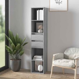 Sayreville Wooden Bathroom Cabinet With 2 Drawers - Grey Sonoma