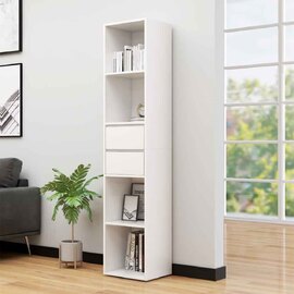 Sayreville Wooden Bathroom Cabinet With 2 Drawers - White