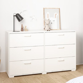 Sayreville Wooden Chest Of 6 Drawers In White