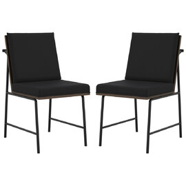 Seattle Onyx Wooden Dining Chairs - Pair
