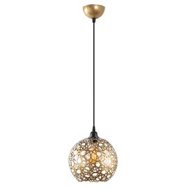 Selcuklu Large Metal Ceiling Pendant Light in Gold