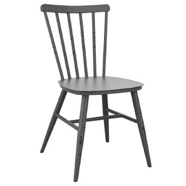 Selden Outdoor Aluminium Side Chairs In Retro Dark Grey