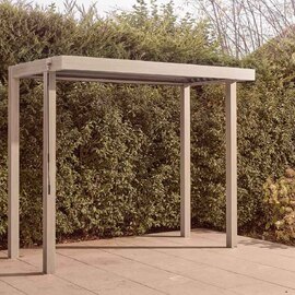 Selma Aluminium Garden BBQ Gazebo 3m x 1.5m In Birch Effect