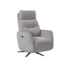 Seneca Fabric Electric Recliner Chair In Natural