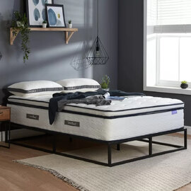 Seymour Fabric Double Mattress In White