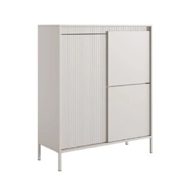 Shawnee Wooden Storage Cabinet With 3 Doors In Beige