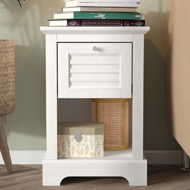 Shelby Wooden Lamp Table In White