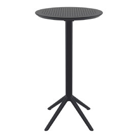 Shipley 60cm Polypropylene Bar Table In Black