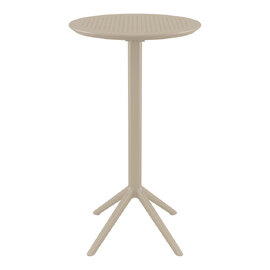Shipley 60cm Polypropylene Bar Table In Taupe