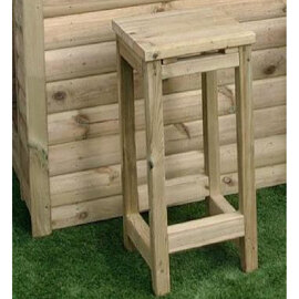 Sidney Wooden Garden Bar Stool In Natural
