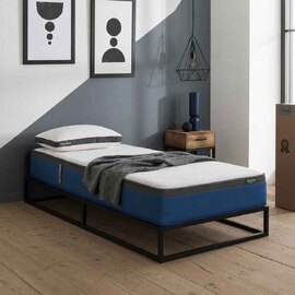 Silvis Fabric Single Mattress In White