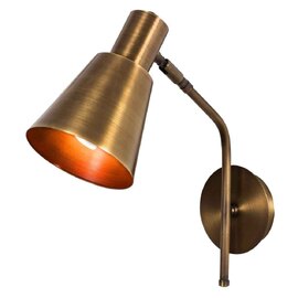 Sivani Cone Shape Metal Wall Lamp in Vintage