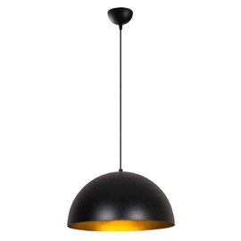 Sivani Metal 40cm Ceiling Pendant Light in Black and Gold