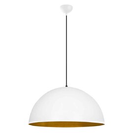 Sivani Metal 60cm Ceiling Pendant Light in White and Gold