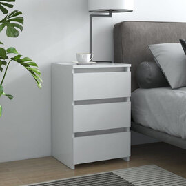 Smyrna Wooden Chest Of 3 Drawers - White