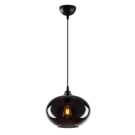 Sormel Large Glass Ceiling Pendant Light in Black