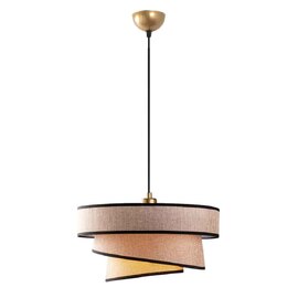 Stage Large Loop Metal Ceiling Pendant Light in Light Brown