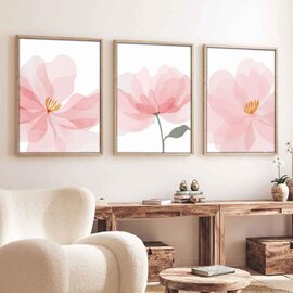 Stillform Wooden 30x40cm Gossamer Bloom Art Frame Set of 3 in Multicolour