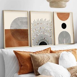 Stillform Wooden 30x40cm Terracotta Art Frame Set of 3 in Multicolour