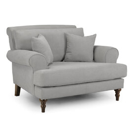 Summerfield Fabric 1 Seater Sofa In Grey