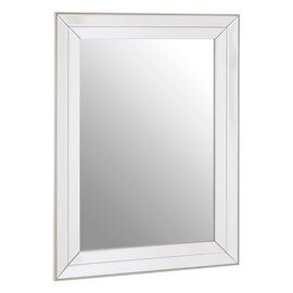 Susann Rectangular Wall Bedroom Mirror In Clear Frame