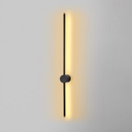 Sword Large Metal Wall Light in Black