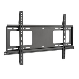 Syralon 90" Metal Fixed Heavy Duty Wall TV Bracket with Levelling Screws in Black