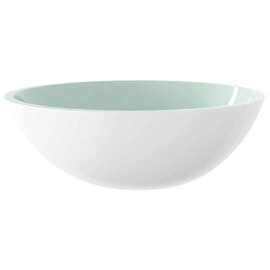 Tacoma Oval Countertop Basin Without Waste 500mm Wide 0TH - White Glass