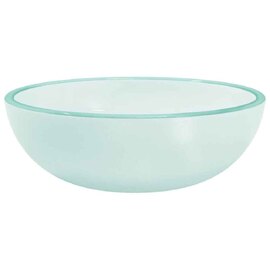 Tacoma Round Countertop Basin Without Waste 350mm Wide 0TH - Frosted Glass